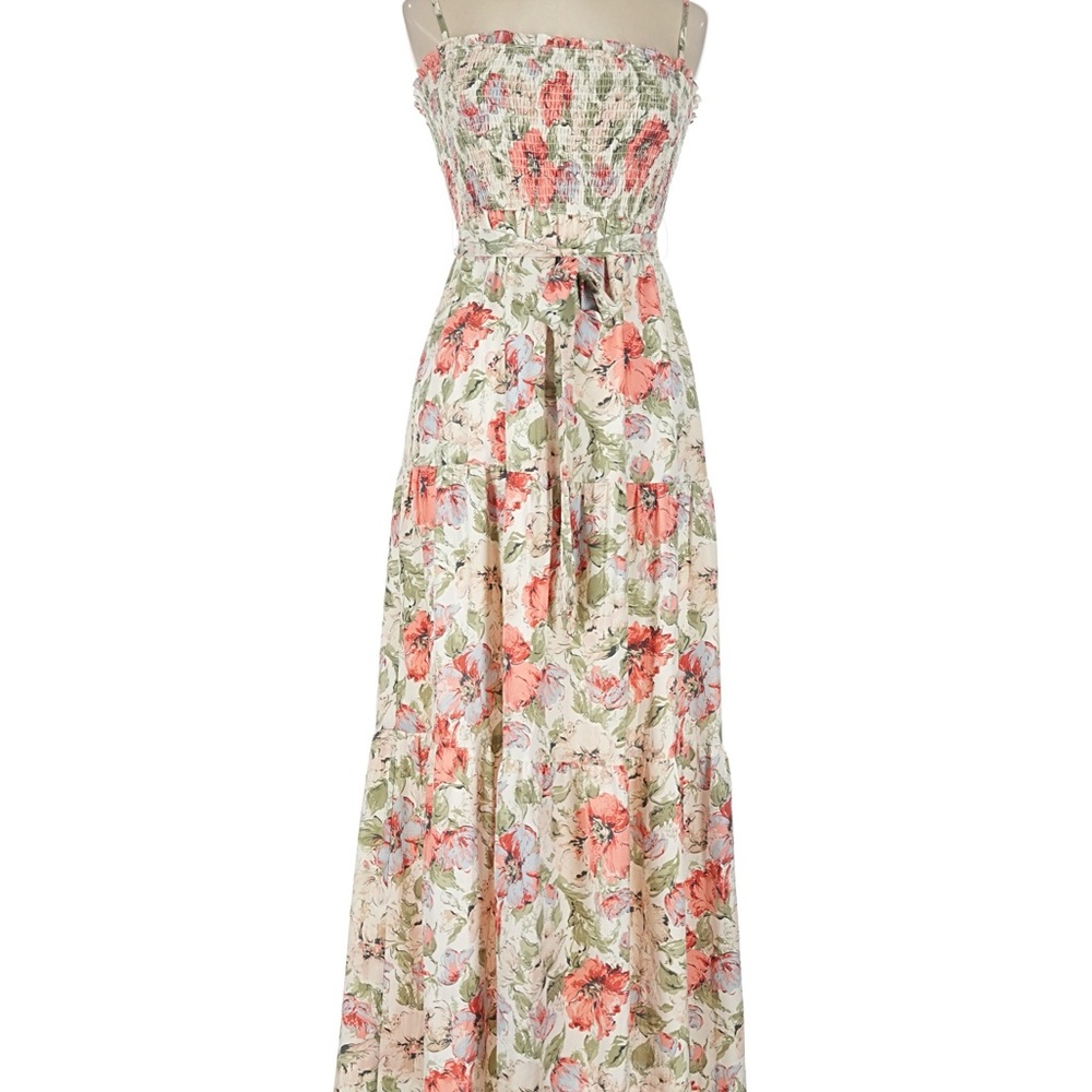 NWT Style State Size 10 Floral spaghetti Strap Maxi Dress